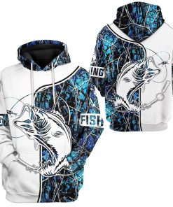 Gearhuman Navy Fishing Couple Tshirt Hoodie Apparel GB08014 3D Apparel 