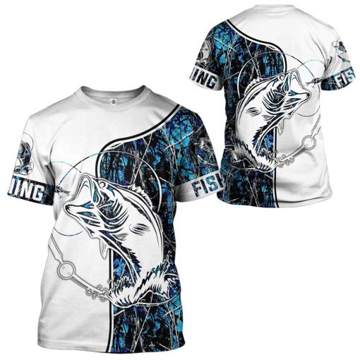 Gearhuman Navy Fishing Couple Tshirt Hoodie Apparel GB08014 3D Apparel