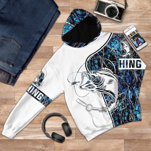 Gearhuman Navy Fishing Couple Tshirt Hoodie Apparel GB08014 3D Apparel