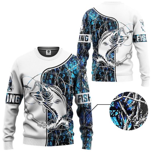 Gearhuman Navy Fishing Couple Tshirt Hoodie Apparel GB08014 3D Apparel