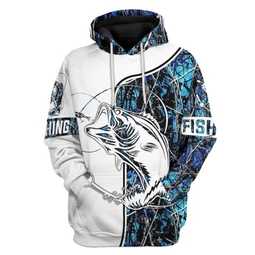 Gearhuman Navy Fishing Couple Tshirt Hoodie Apparel GB08014 3D Apparel Hoodie S