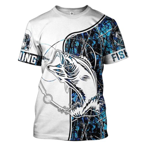 Gearhuman Navy Fishing Couple Tshirt Hoodie Apparel GB08014 3D Apparel T-Shirt S