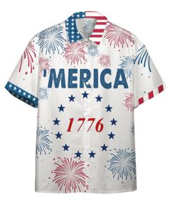 Gearhumans 3D 1776 Patriotic USA Custom Short Sleeve Shirt GW2406216 Hawai Shirt Hawai Shirt S 