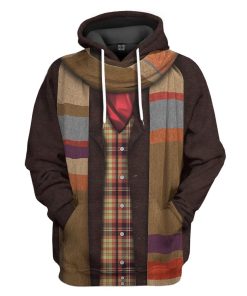 Gearhumans 3D 4th Doctor Who Custom Tshirt Hoodie Apparel GW09044 3D Apparel Hoodie S 