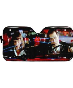 gearhumans 3D A Date With Vincent Vega Pulp Fiction Custom Auto Car SunShade GN300716 Auto Sunshade 57''x27.5''