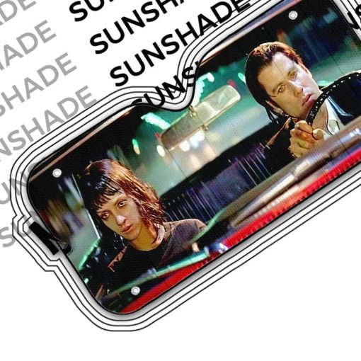 Gearhumans 3D A Date With Vincent Vega Pulp Fiction Custom Auto Car SunShade 6 gearhumans 3D A Date With Vincent Vega Pulp Fiction Custom Auto Car SunShade GN300717 Auto Sunshade