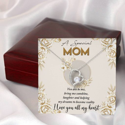 Gearhumans 3D A Special Mom Happy Mothers Day Forever Love Necklace GS23042119 ShineOn Fulfillment