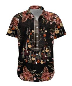 Gearhumans 3D Acoustic Guitar Hawaii Shirt ZG-HW07082004 Short Sleeve Shirt Hawaii Shirt / S