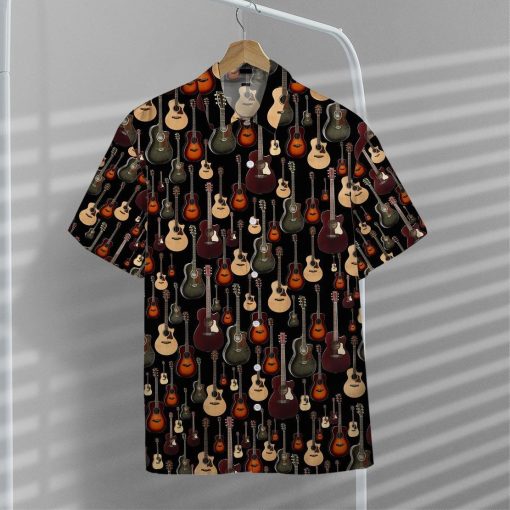 Gearhumans 3D Acoustic Guitar Hawaii Shirt ZZ1805211 Hawai Shirt