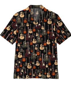 Gearhumans 3D Acoustic Guitar Hawaii Shirt ZZ1805211 Hawai Shirt Short Sleeve Shirt S 