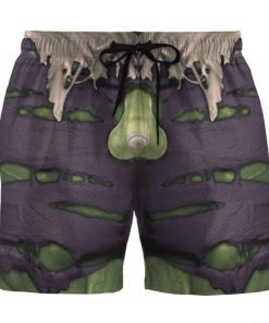 Gearhumans 3D Adam HULK Custom Summer Beach Shorts Swim Trunks GN22066 Men Shorts Men Shorts S