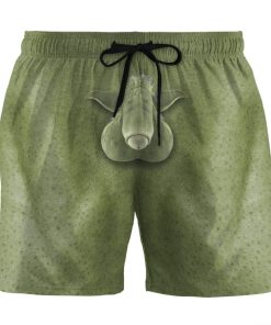 Gearhumans 3D Adam YODA Custom Summer Beach Shorts Swim Trunks GN220612 Men Shorts Men Shorts S 