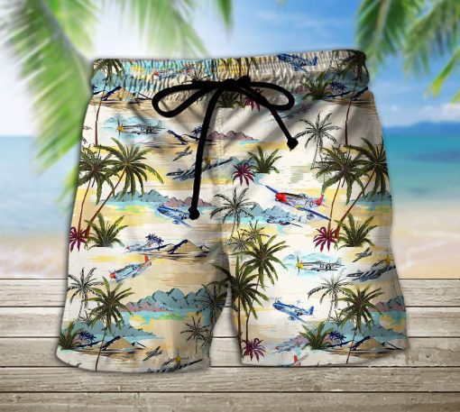 Gearhumans 3D Aircraft Beach Shorts ZG-BS070820010 Men Shorts