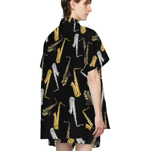 Gearhumans 3D Amazing Saxophone Custom Hawaii Shirt 3 Gearhumans 3D Amazing Saxophone Custom Hawaii Shirt GO18052120 Hawai Shirt