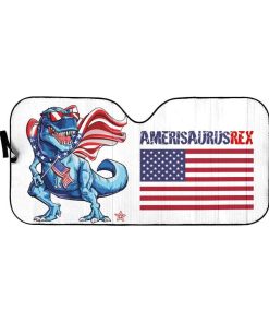 gearhumans 3D Ameri Saurus Custom Car Auto Sunshade GL26059 Auto Sunshade 57''x27.5'' 