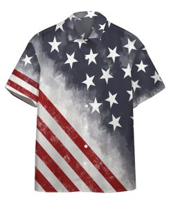 Gearhumans 3D American Flag Custom Short Sleeve Shirt GW2005213 Hawai Shirt Short Sleeve Shirt S 
