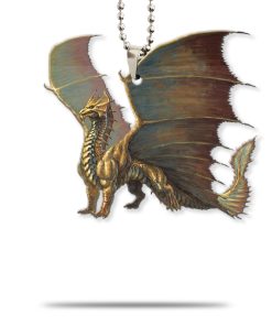 Gearhumans 3D Ancient Brass Dragon Custom Car Hanging GW22062112 Car Hanging Car Hanging/1 Pack 