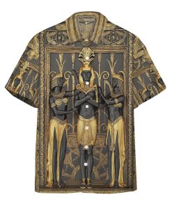 Gearhumans 3D Ancient Egypt Pharao Custom Short Sleeves Shirt GS02072116 Hawai Shirt Hawai Shirt S