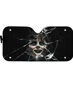 gearhumans 3D Annabelle Horror Custom Car Auto Sunshade GV030820 Auto Sunshade 57''x27.5'' 