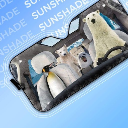 gearhumans 3D Arctic Custom Car Auto Sunshade GS23069 Auto Sunshade