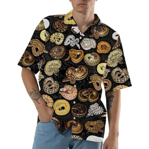 Gearhumans 3D Ball Python Hawaii Shirt ZZ07045 Hawai Shirt