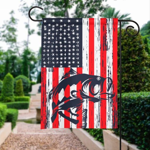 Gearhumans 3D Bass Fishing American Custom Flag GW0706217 House Flag