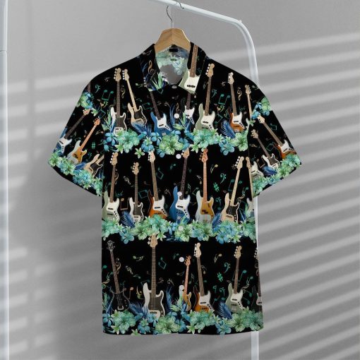 Gearhumans 3D Bass Guitar Hawaii Shirt ZZ13045 Hawai Shirt