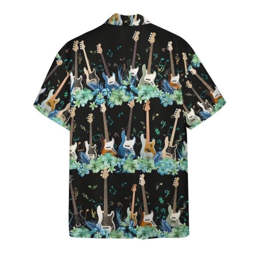 Gearhumans 3D Bass Guitar Hawaii Shirt ZZ13045 Hawai Shirt