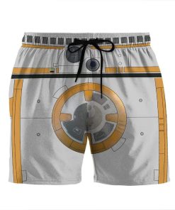 Gearhumans 3D BB8 Custom Beach Shorts Swim Trunks GL23077 Men Shorts Men Shorts S