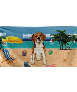 Gearhumans 3D Beagle Dog Custom Beach Towel GW1105218 Towel Towel 60''x30'' 