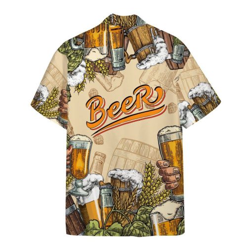 Gearhumans 3D Beer Custom Hawaii Shirt GS06072117 Hawai Shirt