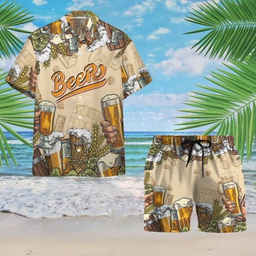 Gearhumans 3D Beer Custom Hawaii Shirt GS06072117 Hawai Shirt