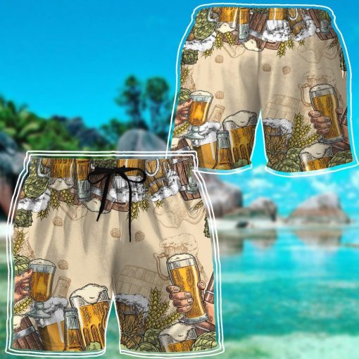 Gearhumans 3D Beer Custom Hawaii Shirt GS06072117 Hawai Shirt