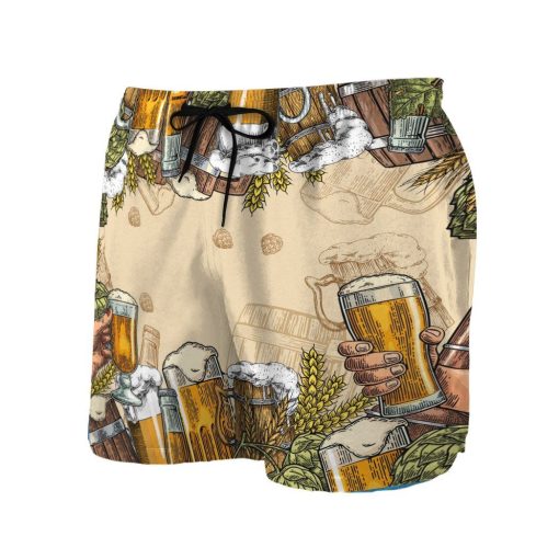 Gearhumans 3D Beer Custom Men Short GS06072118 Hawai Shirt