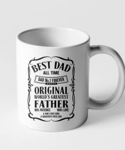 Gearhumans 3D Best Dad All Time Mug ZK2105217 Mug 11oz 