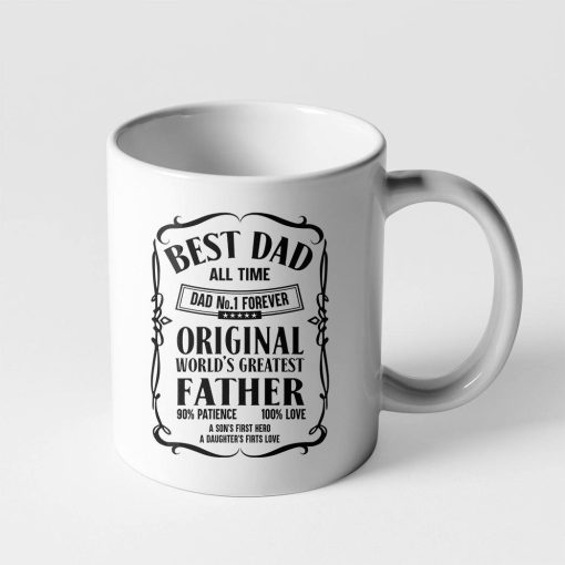 Gearhumans 3D Best Dad All Time Mug ZK2105217 Mug 11oz