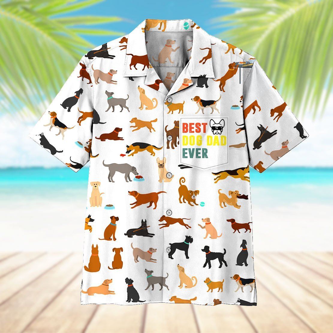 Gearhumans 3D Best Dog Dad Ever Hawaii Shirt 5 Gearhumans 3D Best Dog Dad Ever Hawaii Shirt ZK0705213 Hawai Shirt