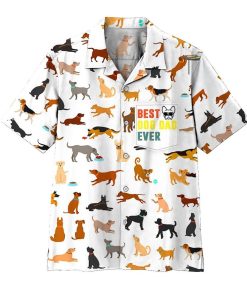 Gearhumans 3D Best Dog Dad Ever Hawaii Shirt ZK0705213 Hawai Shirt Short Sleeve Shirt S 