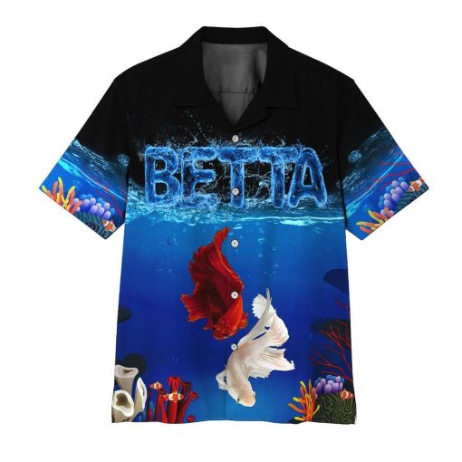 Gearhumans 3D Betta Fish Hawaii Shirt ZZ2005211 Hawai Shirt Short Sleeve Shirt S