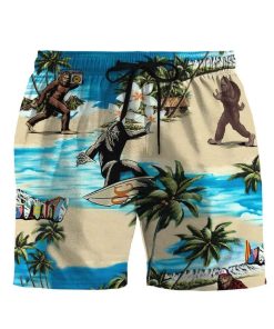 Gearhumans 3D Bigfoot Custom Beach Shorts Swim Trunks GV18083 Men Shorts Men Shorts S