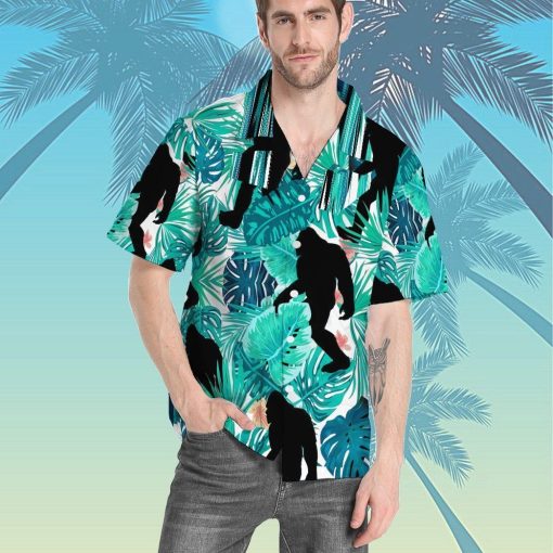 Gearhumans 3D Bigfoot Tropical Hawaii Shirt ZB16036 Hawai Shirt