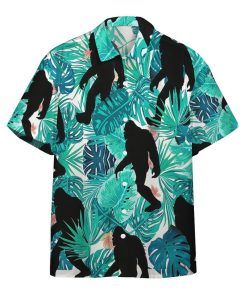 Gearhumans 3D Bigfoot Tropical Hawaii Shirt ZB16036 Hawai Shirt Short Sleeve Shirt S