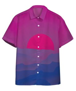 Gearhumans 3D Bis Pride Sunrise Custom Hawaii Shirt GS21052111 Hawai Shirt Short Sleeve Shirt S 