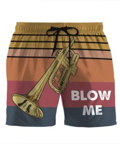 Gearhumans 3D Blow Me Custom Beach Shorts Swim Trunks GS22072 Men Shorts Men Shorts S