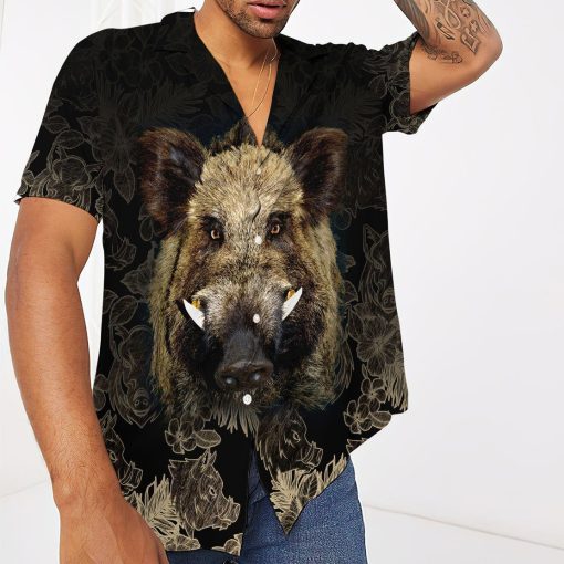 Gearhumans 3D Boar Hawaii shirt ZZ29032 Hawai Shirt