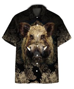 Gearhumans 3D Boar Hawaii shirt ZZ29032 Hawai Shirt Short Sleeve Shirt S 