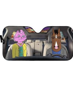 gearhumans 3D BoJack Horseman Custom Car Auto Sunshade GL27071 Auto Sunshade 57''x27.5'' 