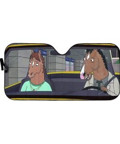 gearhumans 3D BoJack Horseman Custom Car Auto Sunshade GL27073 Auto Sunshade 57''x27.5'' 
