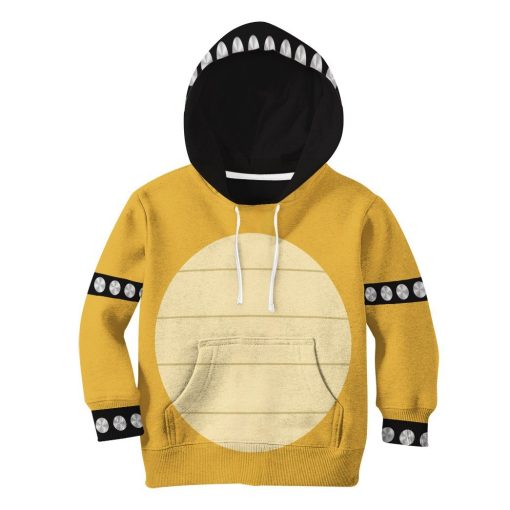 Gearhumans 3D Bowser Custom Kid Hoodie 1 Gearhumans 3D Bowser Custom Kid Hoodie GW2506211 Kid 3D Apparel Kid Hoodie XS