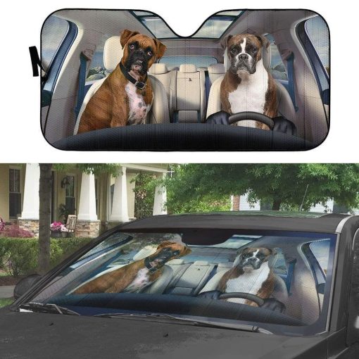 Gearhumans 3D Boxer Custom Sunshade 7 gearhumans 3D Boxer Custom Sunshade GS19067 Auto Sunshade